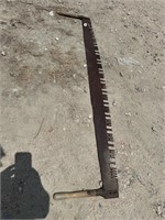 LARGE 2 MAN WOOD SAW, 66 IN WIDE