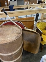 metal wheel barrel