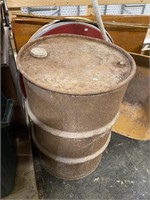 steel barrel with lid