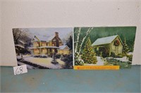 2 Canvas Prints - Battery Operated Light in House