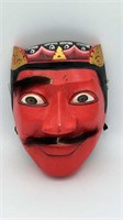 Tepong Indonesian devil tribal mask-Wood