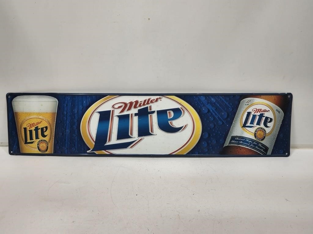 Miller Lite Beer Advertising Sign