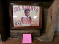 Black Americana Joe sammys Yams advertising