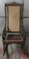 Antique Wooden/Wicker Rocking Chair