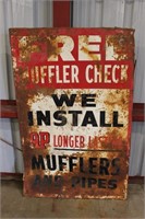 AP Muffler sign