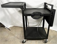 NO SHIPPING: PIXMobile metal rolling av cart,