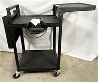 NO SHIPPING: PIXMobile metal rolling av cart,