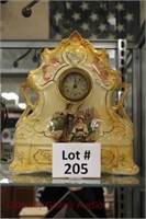 Porcelain Cased Mantle Clock: