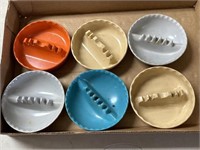 6 Melamine Ashtrays