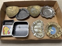 8 Assorted Vintage Ashtrays