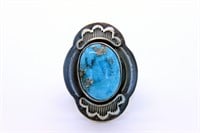 Artist Stanley Parker Blue Ridge Turquoise Ring