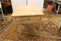 White wash Pine Side Table