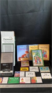 Panasonic portable cassette player recorder,