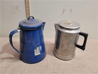 (2) Vintage Camp Stove Coffee Pots