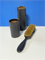 Antique Black Ebony Clothes Brush With It's