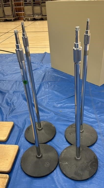 4 Mic/Speaker Stands