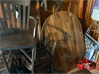Wood Tables and Chairs