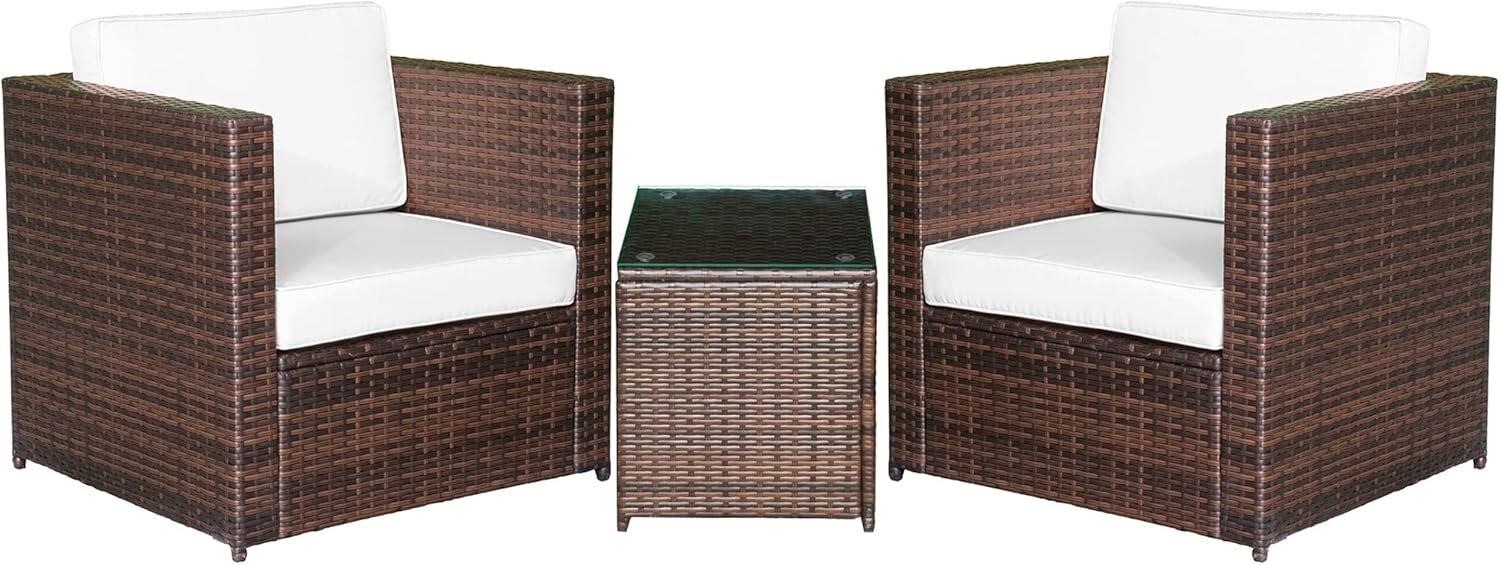 $168  Outsunny 3 Piece Wicker Bistro Patio Set for