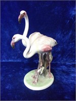 Keramos Austria Ceramic Flamingo Sculpture