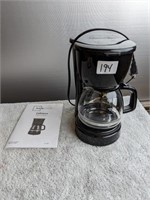 Mainstays 5 Cup Coffee Maker w Instruction Book