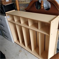 wooden class room cubby