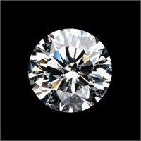 2.00 Carat Round Diamond Moissanite GRA Certified