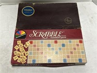 Vintage Scrabble Board With Classic Scrabble