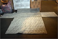 {each} Grey Sueded Quilted Pet Couch Protector