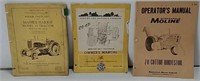 Misc tractor owners manuals