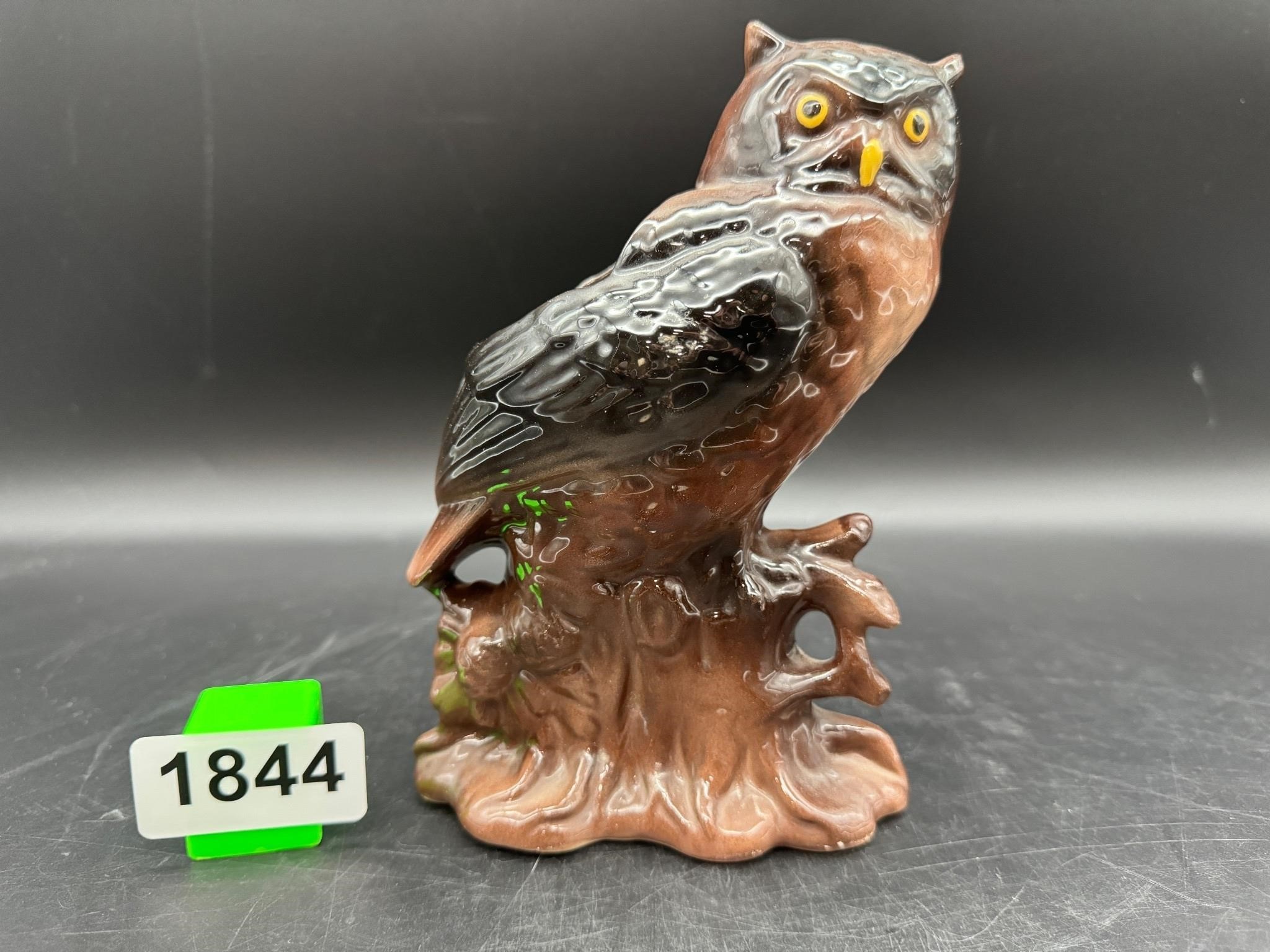 7" Vintage Owl Planter with Some Damage