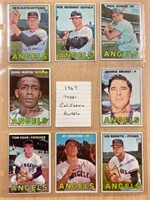 1967 TOPPS CALIFORNIA ANGELS BASEBALL CARDS