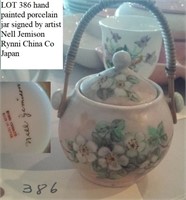 Rynni porcelain pot signed by artist