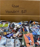 4000 sports cards- hockey and baseball