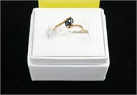 14K MARQUISE SAPPHIRE RING