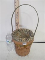 longaberger basket with liner (dusty)