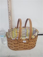 large spring longaberger basket with fence look