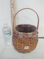 longaberger basket with liner & protector