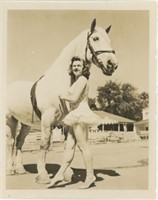 8x10 Kay Hannford with horse