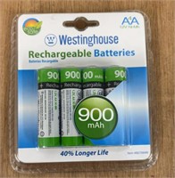 C13) 4 NEW RECHARGEABLE AA BATTERIES