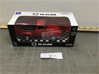 Dodge Ram 4WD red pickup, 1/32