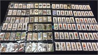 8 sheet s of 15 tobacco cards each, many are