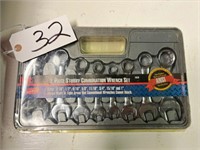 8-Pce. Stubby Comb. Wrench Set-New