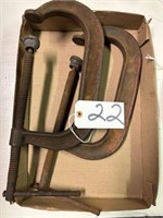 2 Large Williams C-Clamps