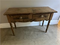 Period Timber 2 Drawer Console