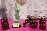 SW - LOT OF 4 ASIAN FIGURINES (R61)