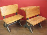 Two 12 X 8 X 14 Decorative Wood Benches