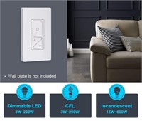 Slim Digital Led Dimmer Switch with Air Gap Power