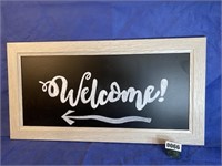 Wood Frame w/Chalk Board Back, 18.25x35.25