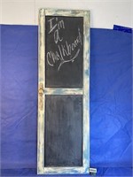 Door Frame Chalk Board w/Antique Look Knob,