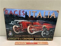 NICE RACES ITALIA TIN WALL HANGING